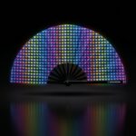 Festival Fan mørkeblå med regnbuehjerter – CSD & Pride – Visning 1