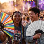 Festivalvifte sølvglimmer – funklende rave- & pride-tilbehør – Visning 6