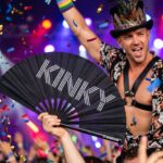 KINKY” festival fan i sort – Rave & Pride statement – Visning 4