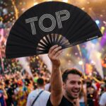 Festival Fan “TOP” i sort – Rave & Pride statement – Visning 4