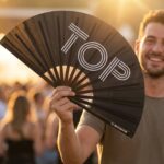 Festival Fan “TOP” i sort – Rave & Pride statement – Visning 3