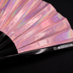 Festival Fans, holografisk lyserød, iriserende Pride-accessoire, Visning 10