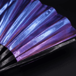 Festival Fan, holografisk blå-lilla metallic, Rave-accessoire, Visning 10