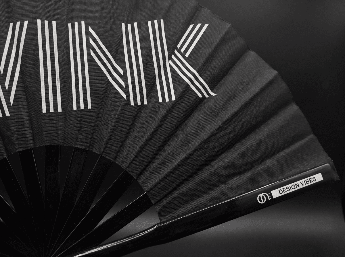 Festival Fan „TWINK“ i sort, Rave & Pride-statement, Visning 6