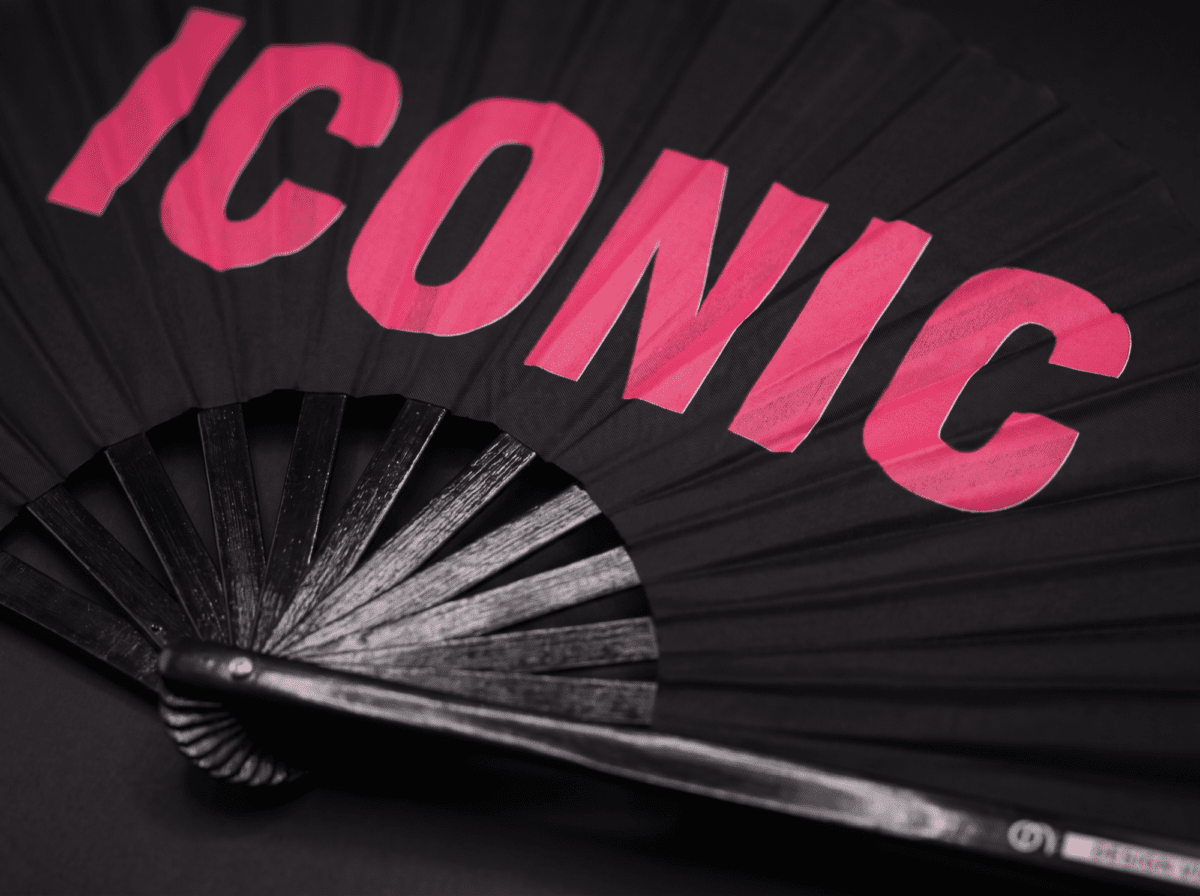 Festival Fans »ICONIC« i sort/lyserød, Rave Statement, Visning 6