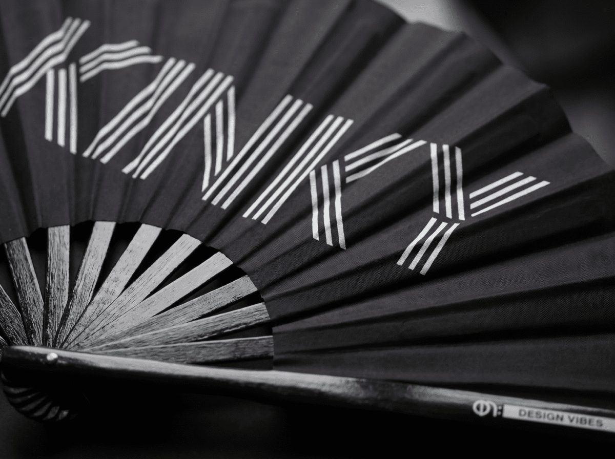 Festival Fans »KINKY« i sort, Rave & Pride-statement, Visning 6