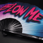 Festival Fan »BLOW ME« i lilla-blå, til Rave og CSD-accessoire, Visning 6