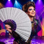 Festival Fans i sølv med glimmer, et funklende accessoire til Rave og CSD, Visning 5