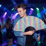 Festival Fans Holo Kristall Pastel til rave og festivaler, Visning 2