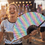 Festival Fans Holo Kristall Pastel til rave og festivaler, Visning 3