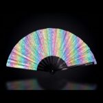 Festival Fans Holo Kristall Pastel til rave og festivaler, Visning 1