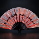 Festival Fan »IF LOST, COME DANCE WITH ME« i holografisk kobber til festivaler og Rave-fester, Visning 1
