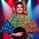 Festival Fans i sort med regnbueprikker, Rave & CSD, Visning 5
