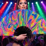Festival Fan »Psychedelic Fire« i farverige nuancer til Techno og Rave, Visning 5
