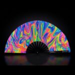 Festival Fan »Psychedelic Fire« i farverige nuancer til Techno og Rave, Visning 1
