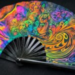 Festival Fan »Psychedelic Wirbel Bunt« til psytrance og goa, Visning 5