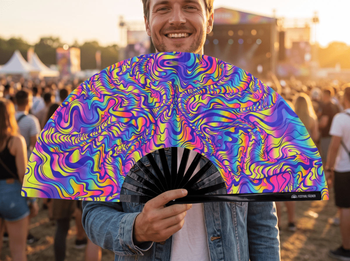 Festival Fan »Psychedelic Melt« i lilla til Goa & Psytrance, Visning 3