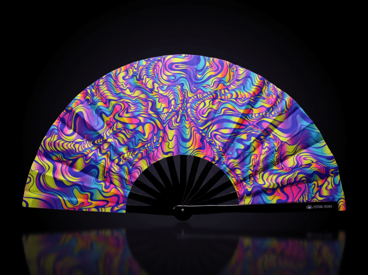 Festival Fan »Psychedelic Melt« i lilla til Goa & Psytrance