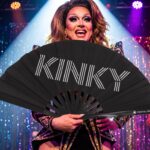 Festival Fans »KINKY« i sort, Rave & Pride-statement, Visning 5