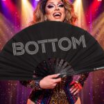 Festival Fans »BOTTOM« i sort, CSD- og rave-accessoire, Visning 5