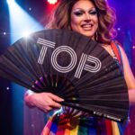 Festival Fan »TOP« i sort, Rave & Pride-statement, Visning 5