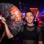 Festival Fan „TWINK DEATH“, sort, til Techno og Rave, Visning 2