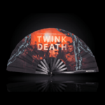 Festival Fan „TWINK DEATH“ – sort – til Techno og Rave, Visning 1