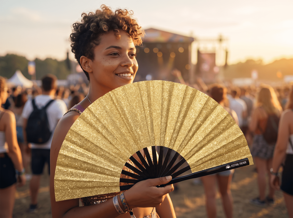 Festival Fans i guldglimmer til festivaler og fester, Visning 3