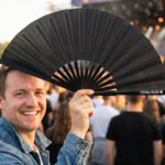Festival Fans i ensfarvet sort til festivaler og hverdagen, Visning 3
